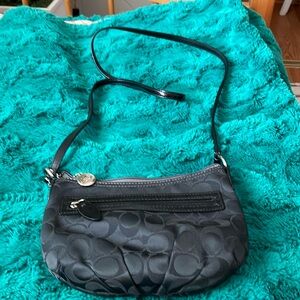 Crossbody black coach purse